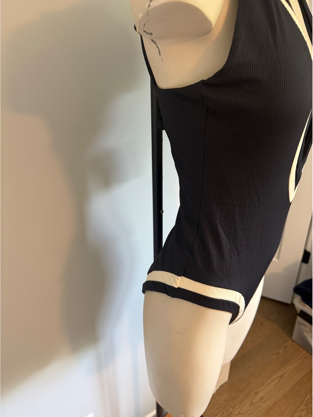 BECCA by Rebecca Virtue Black and White One-Piece Swimsuit Size Medium - Picture 7 of 15